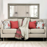 Nadene Ivory Stationary Sofa & Loveseat by Furniture of America at Eve Furniture
