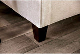 Nadene Ivory Stationary Sofa & Loveseat by Furniture of America at Eve Furniture