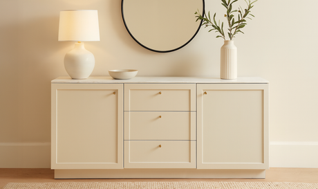 Nadine Sideboard Cream by Moe's Home at Eve Furniture