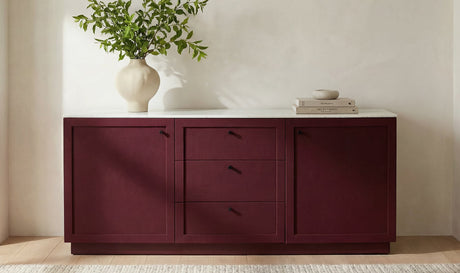 Nadine Sideboard Deep Burgundy by Moe's Home at Eve Furniture