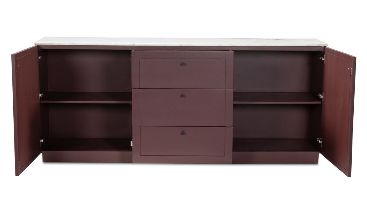 Nadine Sideboard Deep Burgundy by Moe's Home at Eve Furniture