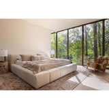 Naela Hide Chair, Brown by Dovetail at Eve Furniture