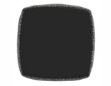 Nahara Boucle Black Woven Square Pouf