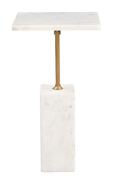 Naht White Side Table by Zuomod at Eve Furniture