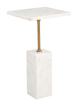 Naht White Side Table by Zuomod at Eve Furniture