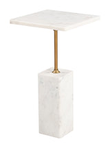 Naht White Side Table by Zuomod at Eve Furniture