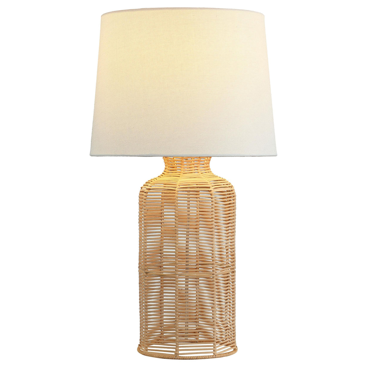Nairobi Natural Empire Shade Handwoven Rattan Table Lamp by Coaster at Eve Furniture