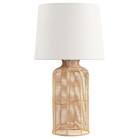 Nairobi Natural Empire Shade Handwoven Rattan Table Lamp by Coaster at Eve Furniture