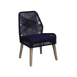 Nakia Dark Navy Woven Rope Dining Chairs, Set of 2 by Coaster at Eve Furniture
