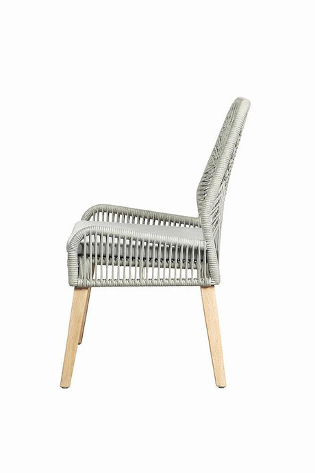 Nakia Gray Woven Back Side Chairs, Set of 2 by Coaster at Eve Furniture