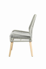 Nakia Gray Woven Back Side Chairs, Set of 2