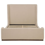 Nala Tan Eastern King Fabric Upholstered Platform Bed by Coaster at Eve Furniture