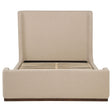 Nala Tan Queen Fabric Upholstered Platform Bed by Coaster at Eve Furniture