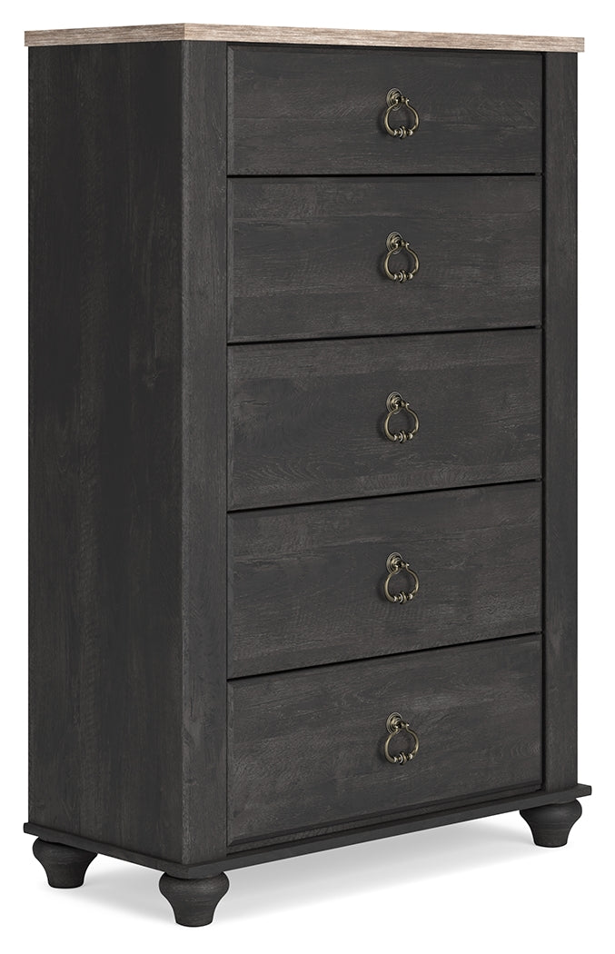 Nanforth Two-tone Chest of Drawers