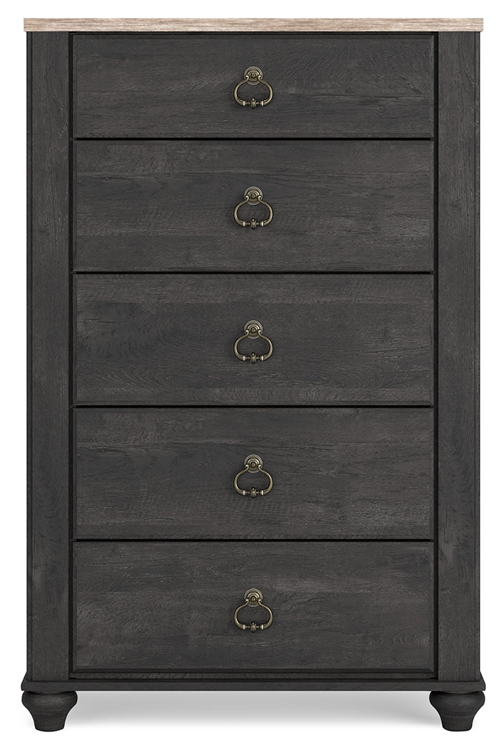 Nanforth Two-tone Chest of Drawers