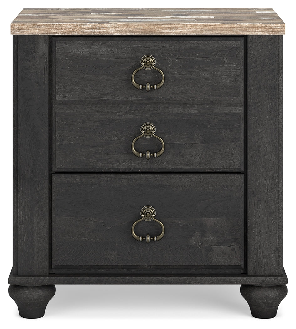 Nanforth Two-tone Nightstand