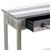 Nantucket Blue/White Console Table by Crestview at Eve Furniture