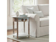 Nantucket Blue/White Round Accent Table by Crestview at Eve Furniture