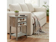 Nantucket Blue/White Square Accent Table by Crestview at Eve Furniture