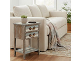 Nantucket Blue/White Square Accent Table by Crestview at Eve Furniture