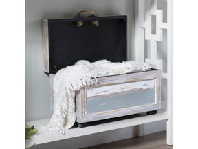 Nantucket Brown/Blue 3-Piece Trunks by Crestview at Eve Furniture