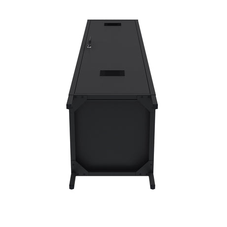 Naomi 15" Single Locker Storage Cabinet in Black by Manhattan Comfort at Eve Furniture