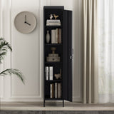 Naomi 15" Single Locker Storage Cabinet in Black by Manhattan Comfort at Eve Furniture