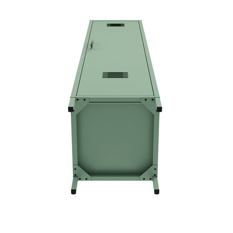 Naomi 15" Single Locker Storage Cabinet in Green by Manhattan Comfort at Eve Furniture