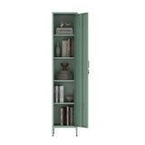 Naomi 15" Single Locker Storage Cabinet in Green by Manhattan Comfort at Eve Furniture