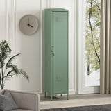 Naomi 15" Single Locker Storage Cabinet in Green by Manhattan Comfort at Eve Furniture