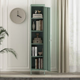 Naomi 15" Single Locker Storage Cabinet in Green by Manhattan Comfort at Eve Furniture