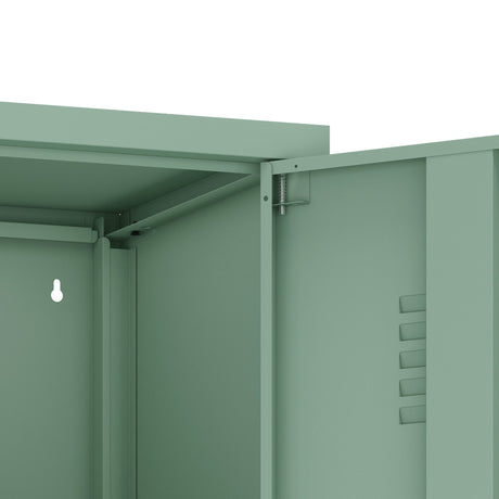 Naomi 15" Single Locker Storage Cabinet in Green by Manhattan Comfort at Eve Furniture