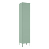 Naomi 15" Single Locker Storage Cabinet in Green by Manhattan Comfort at Eve Furniture
