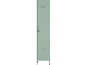 Naomi 15" Single Locker Storage Cabinet in Green by Manhattan Comfort at Eve Furniture