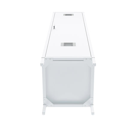 Naomi 15" Single Locker Storage Cabinet in White by Manhattan Comfort at Eve Furniture