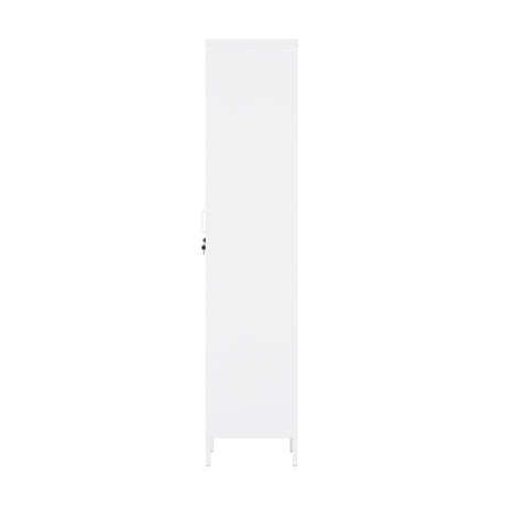 Naomi 15" Single Locker Storage Cabinet in White by Manhattan Comfort at Eve Furniture