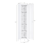 Naomi 15" Single Locker Storage Cabinet in White by Manhattan Comfort at Eve Furniture