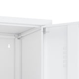 Naomi 15" Single Locker Storage Cabinet in White by Manhattan Comfort at Eve Furniture