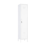 Naomi 15" Single Locker Storage Cabinet in White by Manhattan Comfort at Eve Furniture