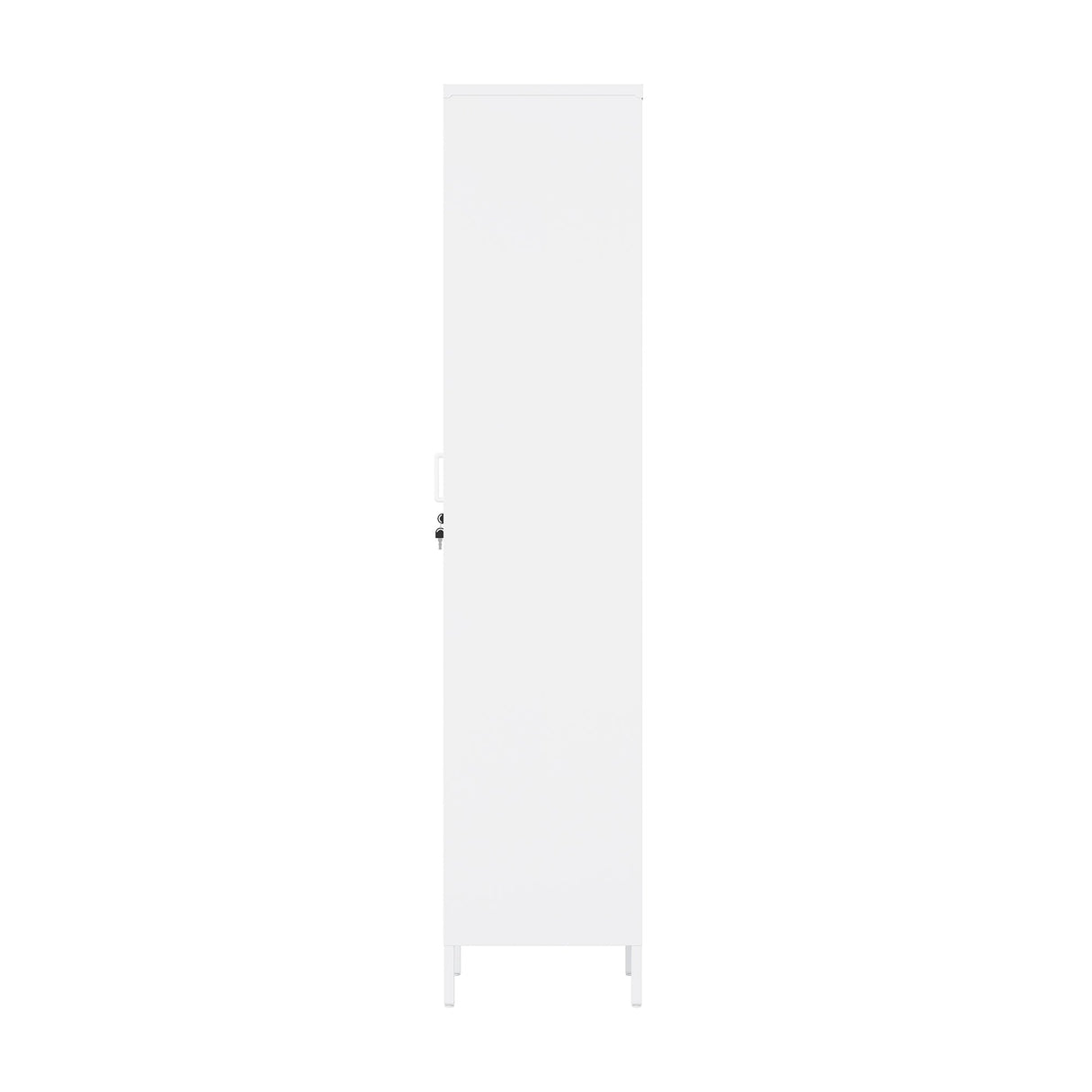 Naomi 15" Single Locker Storage Cabinet in White by Manhattan Comfort at Eve Furniture
