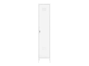 Naomi 15" Single Locker Storage Cabinet in White by Manhattan Comfort at Eve Furniture