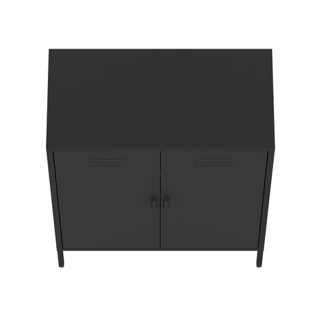 Naomi 31.5" Accent Cabinet in Black by Manhattan Comfort at Eve Furniture
