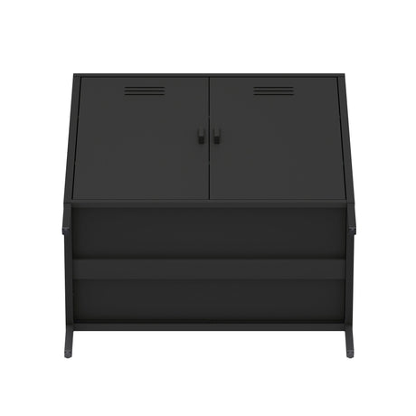 Naomi 31.5" Accent Cabinet in Black by Manhattan Comfort at Eve Furniture