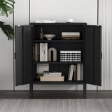 Naomi 31.5" Accent Cabinet in Black by Manhattan Comfort at Eve Furniture