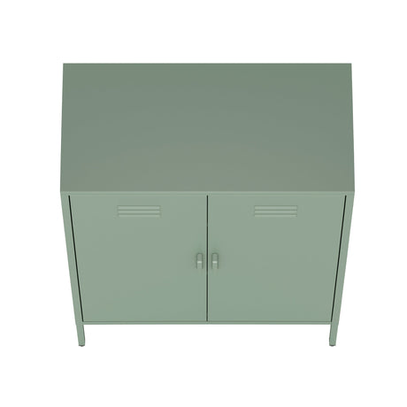 Naomi 31.5" Accent Cabinet in Green by Manhattan Comfort at Eve Furniture