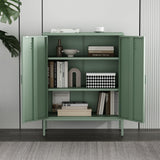 Naomi 31.5" Accent Cabinet in Green by Manhattan Comfort at Eve Furniture