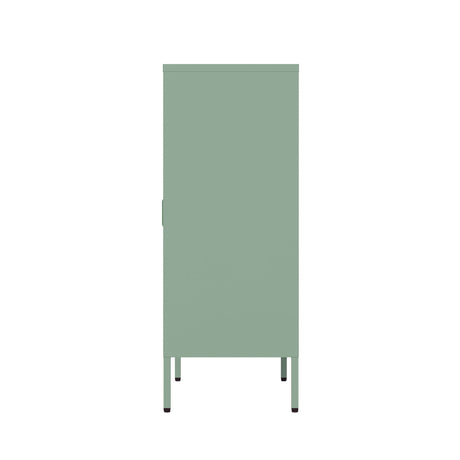 Naomi 31.5" Accent Cabinet in Green by Manhattan Comfort at Eve Furniture