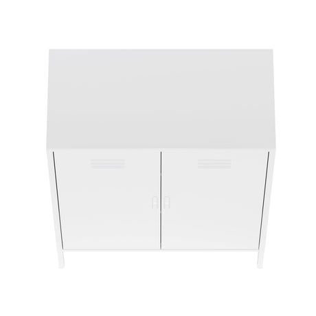 Naomi 31.5" Accent Cabinet in White by Manhattan Comfort at Eve Furniture
