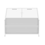 Naomi 31.5" Accent Cabinet in White by Manhattan Comfort at Eve Furniture