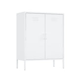 Naomi 31.5" Accent Cabinet in White by Manhattan Comfort at Eve Furniture